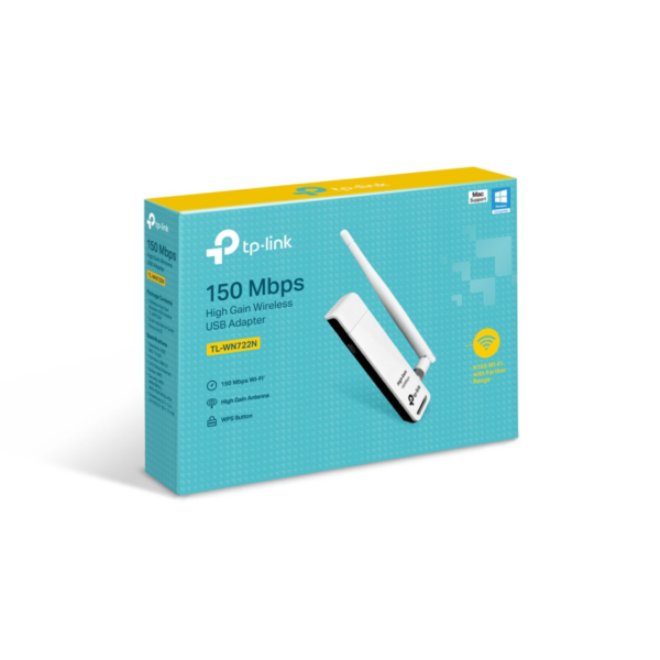 Adaptateur USB WiFi à gain élevé 150Mbps – TL-WN722N – Image 4