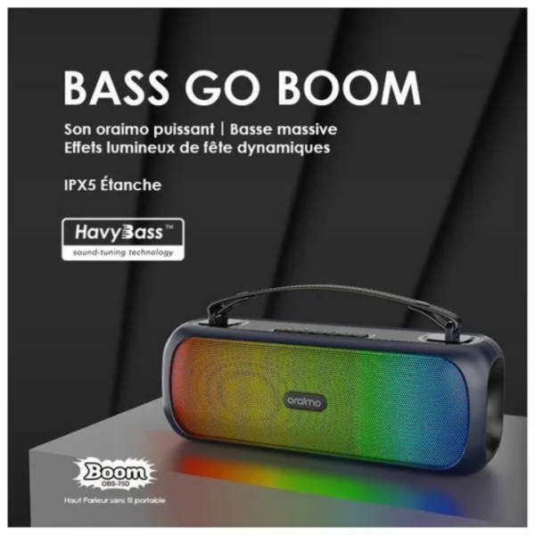 Oraimo Boom Haut-parleur sans fil 30W – Image 5